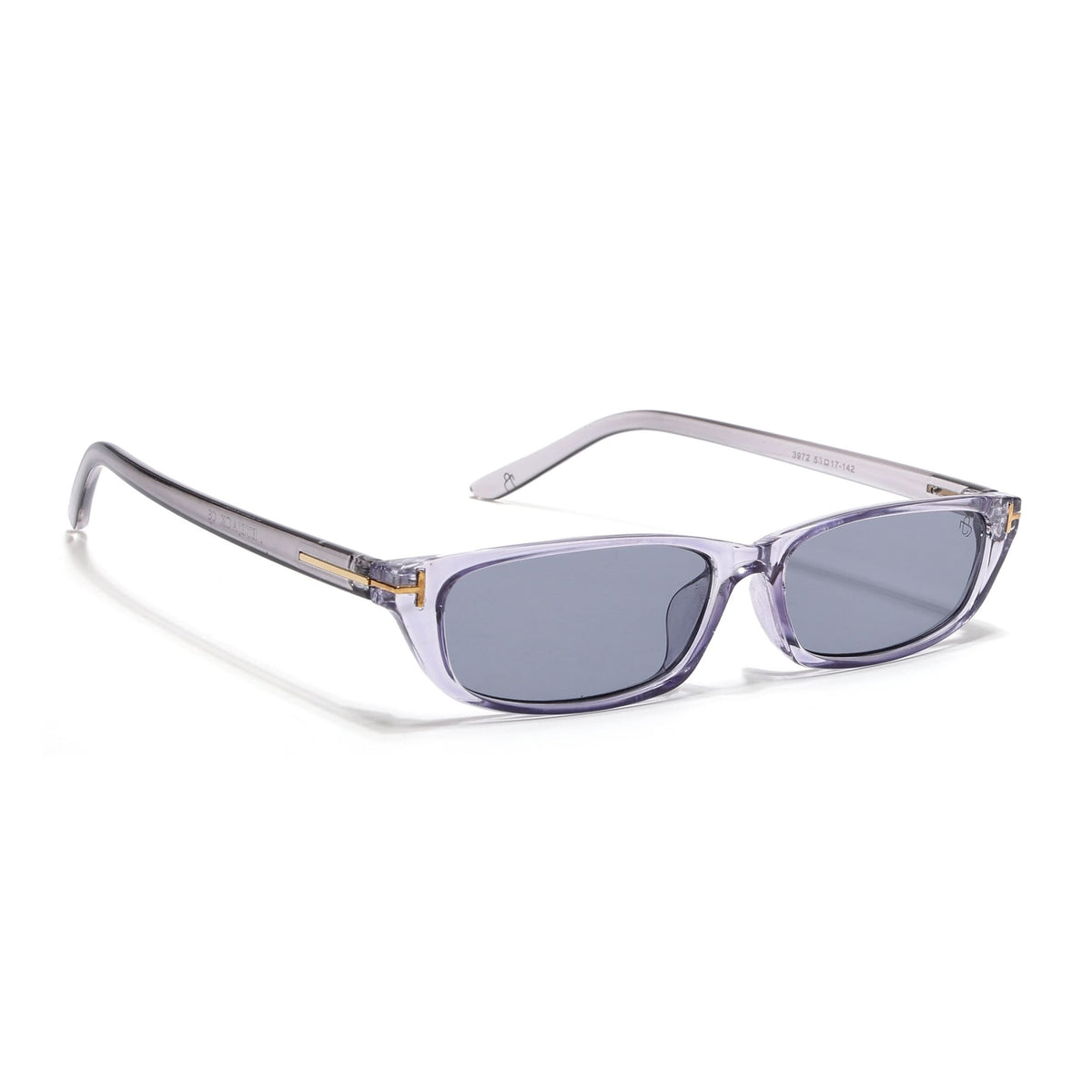 Eyejack Grey Rectangle Sunglasses for Men and Women - Style 1021 - view 2