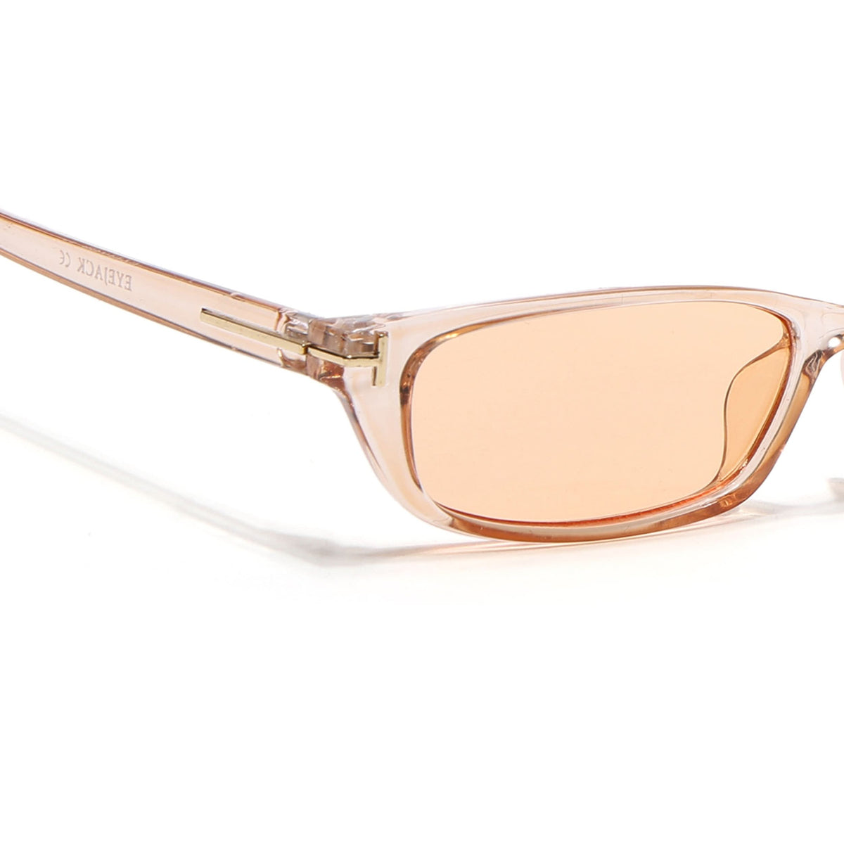 Eyejack Orange Rectangle Sunglasses for Men and Women - Style 1022 - view 5