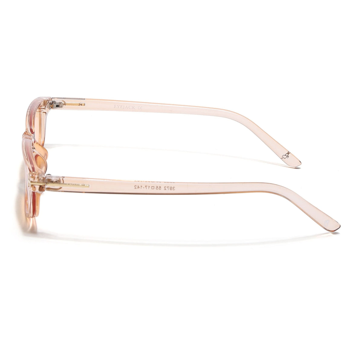 Eyejack Orange Rectangle Sunglasses for Men and Women - Style 1022 - view 7