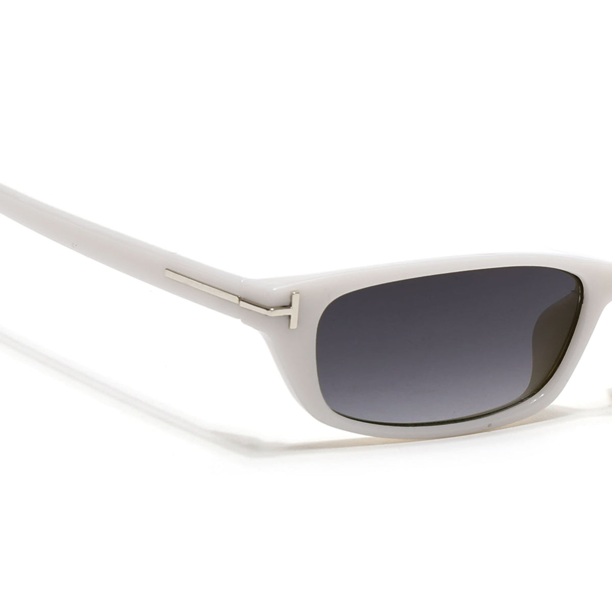 Eyejack White Rectangle Sunglasses for Men and Women - Style 1023 - view 5
