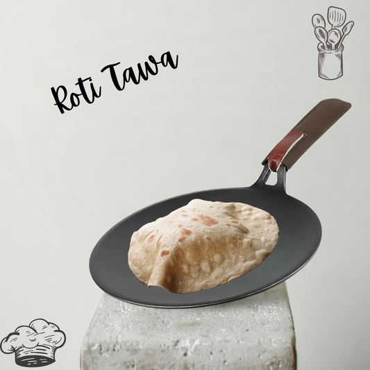 Super Smooth Pre-Seasoned Cast Iron Roti Tawa 26cm