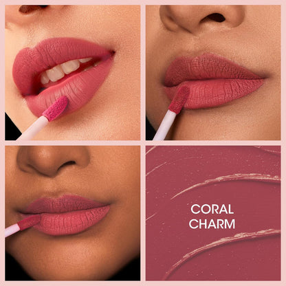 Og Beauty Coral Charm Moisture Lock Liquid Lipstick (4.5 Ml  1 Pc)
