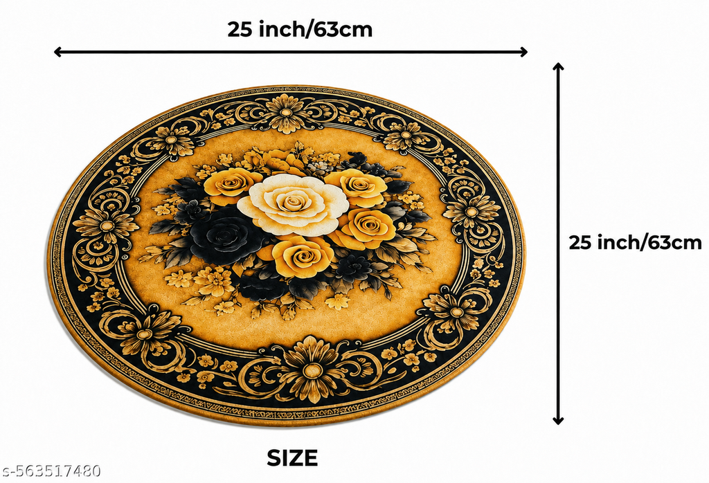 25X25 Inches Modern Decorative Door Mat | Water Absorbent Floor Mat for Living Room.