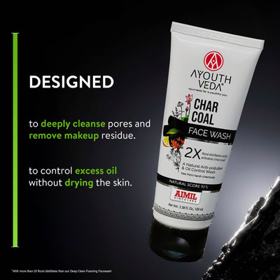 Ayouthveda Charchol Face Wash Pack of 2(100 ml) Aimil Ayouthveda