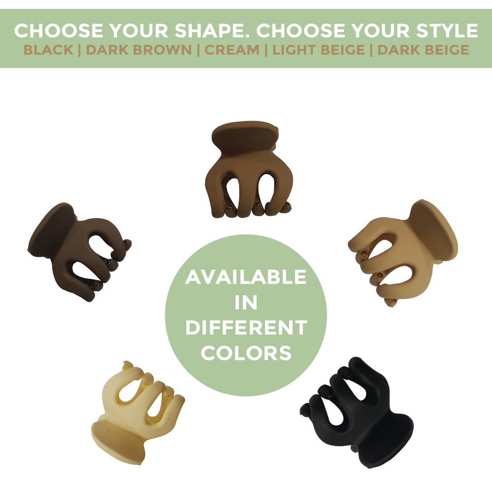 Prolume Cylinderical Shape Hair Clutchers Clips For Hair Accessories For Women Girl Hair Clutchers Stylish & Durable (5pcs)
