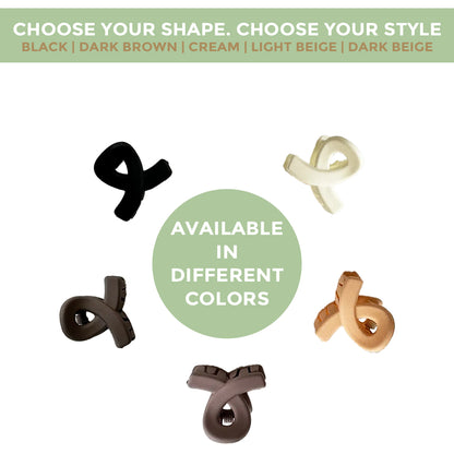 Prolume T SHape Hair Clutchers Clips For Hair Accessories For Women Girl Hair Clutchers Stylish & Durable (5pcs)