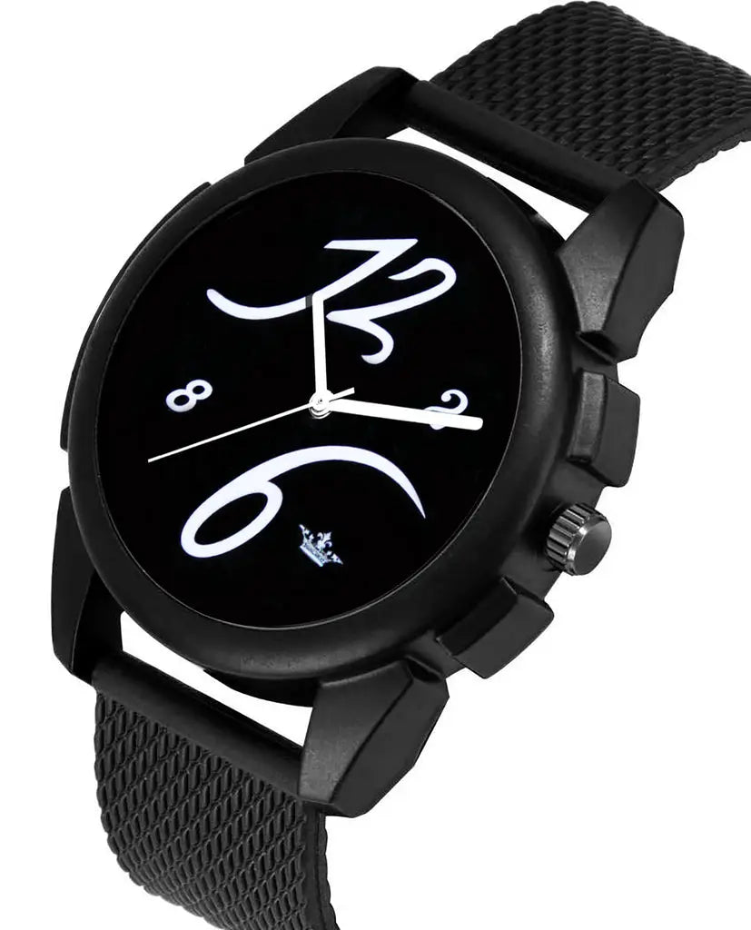 LOREM Black Professional Look Analog Watch For Men LR61 LOREM