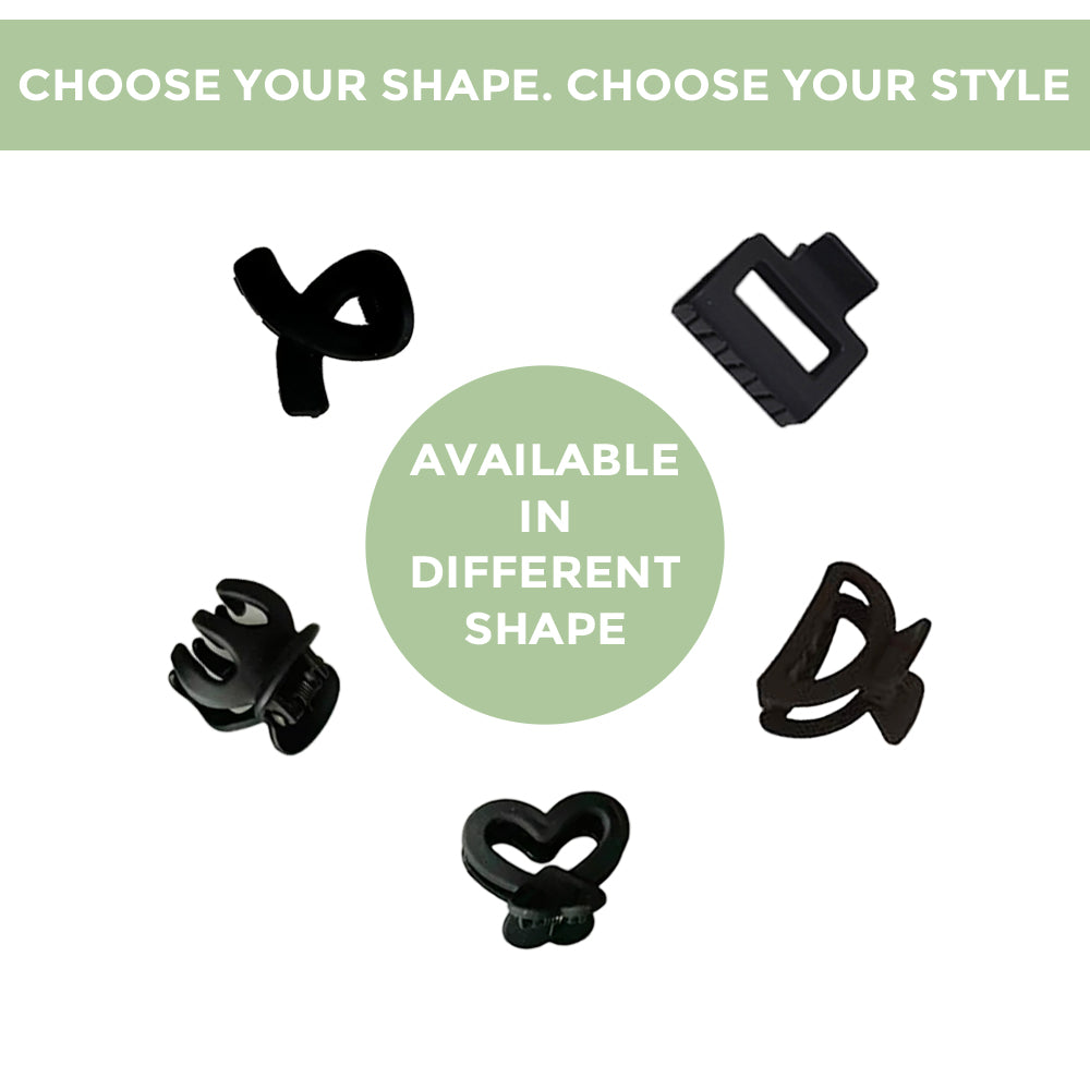 Prolume Black Hair Clutchers Clips For Hair Accessories For Women Girl Hair Clutchers Stylish & Durable In Different Shape
