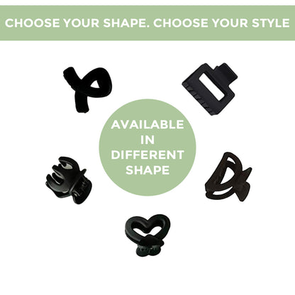 Prolume Black Hair Clutchers Clips For Hair Accessories For Women Girl Hair Clutchers Stylish & Durable In Different Shape