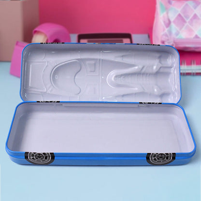 Car-Shaped Metal Pencil Box for Kids – Fun Stationery Gift for School & Birthdays (1 Pc)