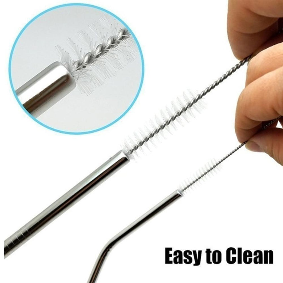 Stainless Steel Straw Cleaning Brush Drinking Pipe  (1 Pcs)