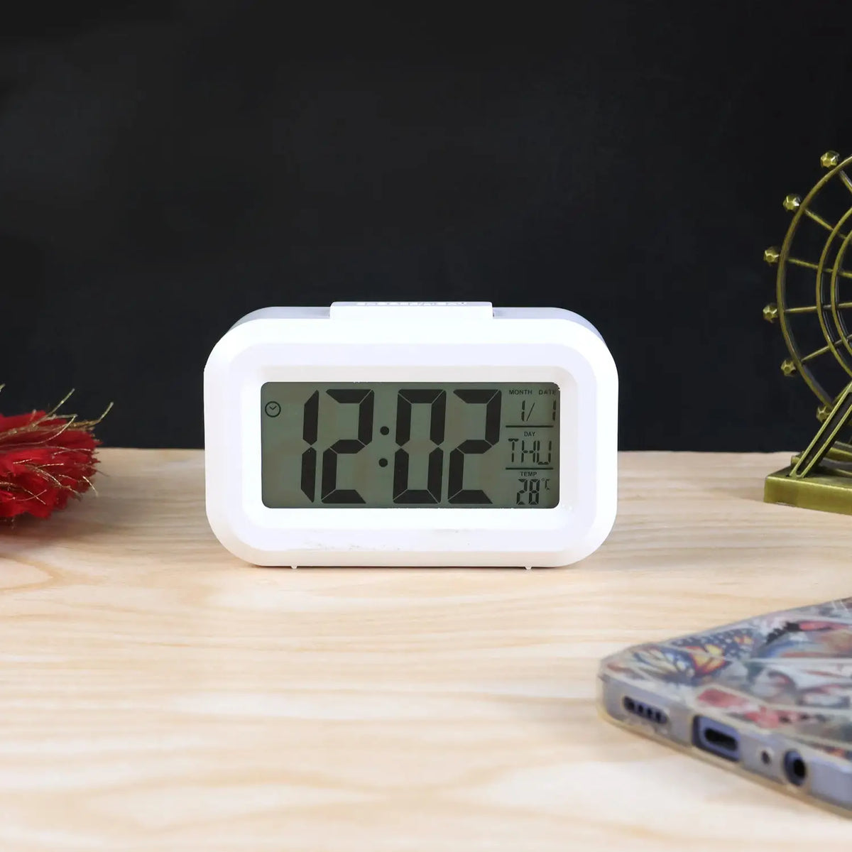Modern Digital Led Alarm Mini Clock (1 Pc) HP DD