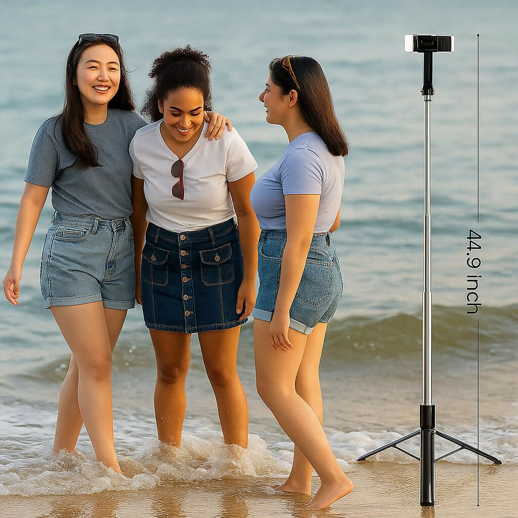 3-in-1 Bluetooth Selfie Stick with Tripod & LED Light Dreams Gadgets