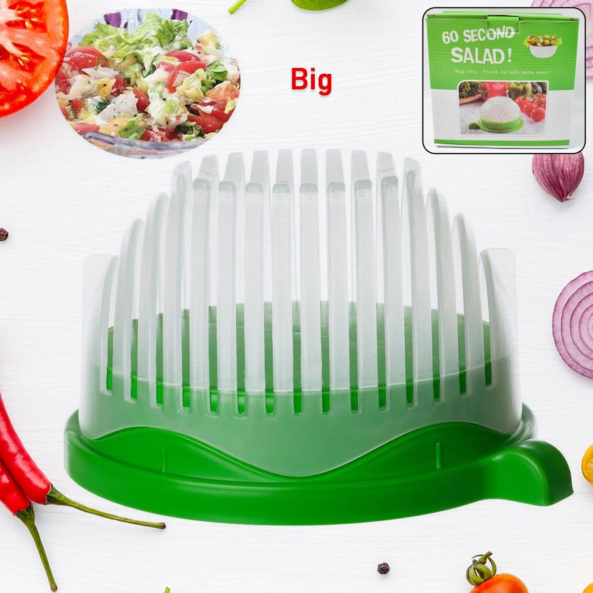 Plastic 60 Seconds Salad Cutter Salad Maker Salad Bow  (1 Pc) HP DD