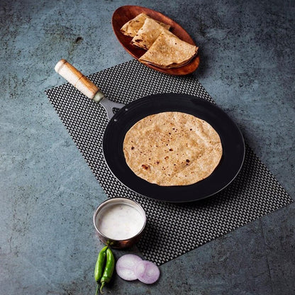 Wooden Handle Roti Tawa Used In All Household And Kitchen Purposes For Making Rotis And Parathas Etc.