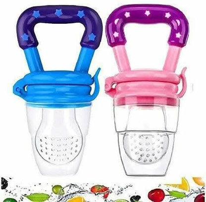 Silicone Food/Fruit Nibbler | Baby Fruit Feeder (Pack of 4) - HalfPe