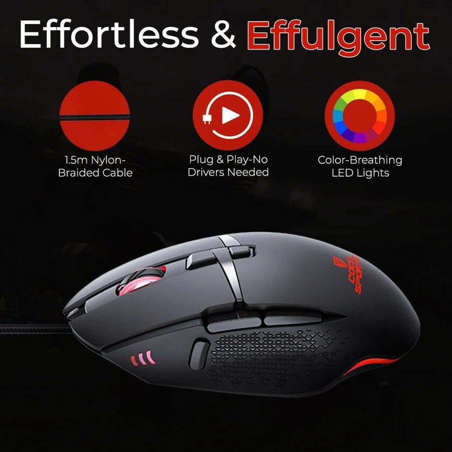 Cocount GM3 Astor Wired Gaming Mouse - HalfPe