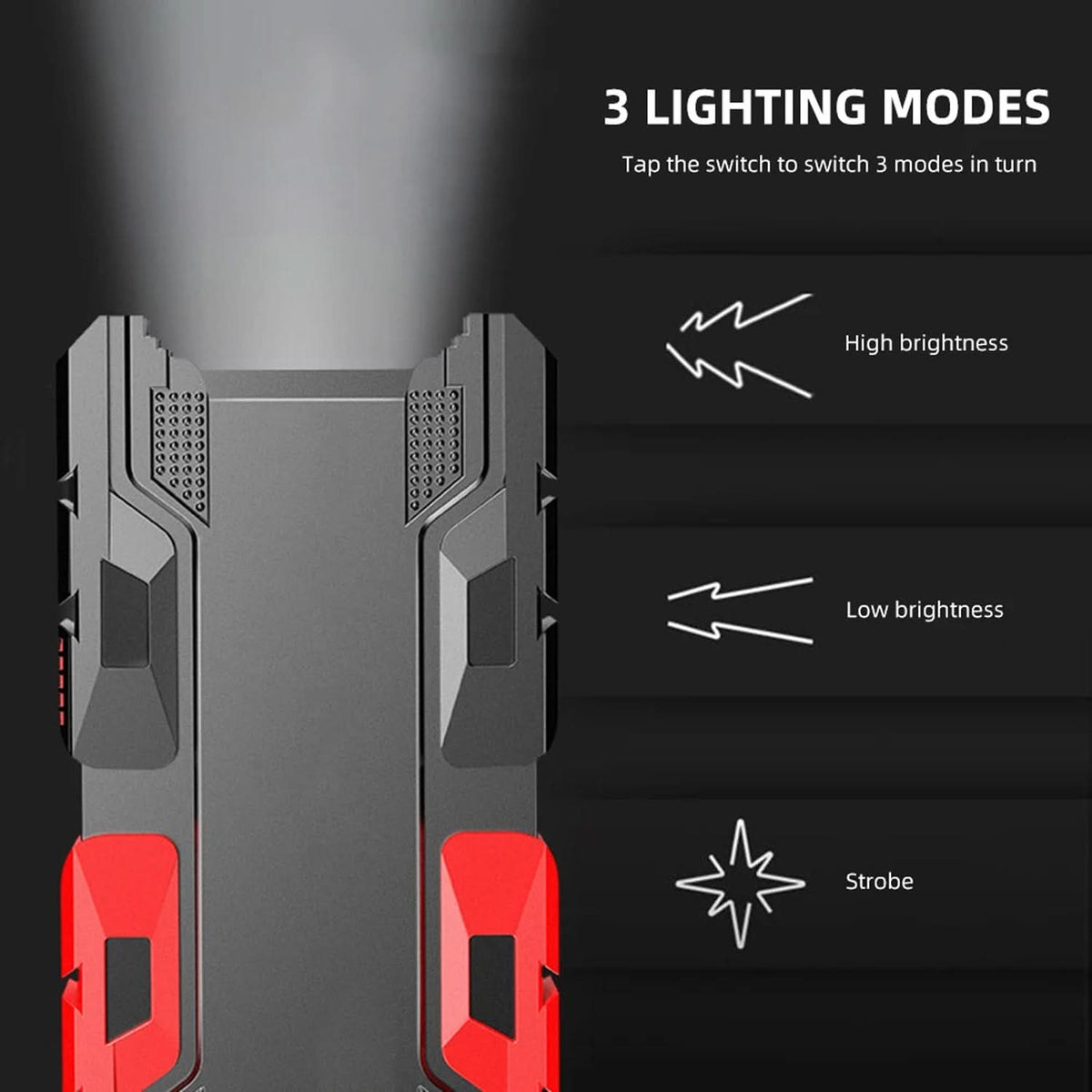 Rechargeable Mini Led Flashlight With Power Bank 3 Modes (1 Pc) HP DD