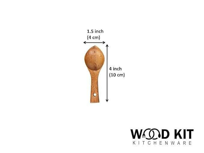 NEEM Wood Masala Spoon (Pack of 1) - HalfPe