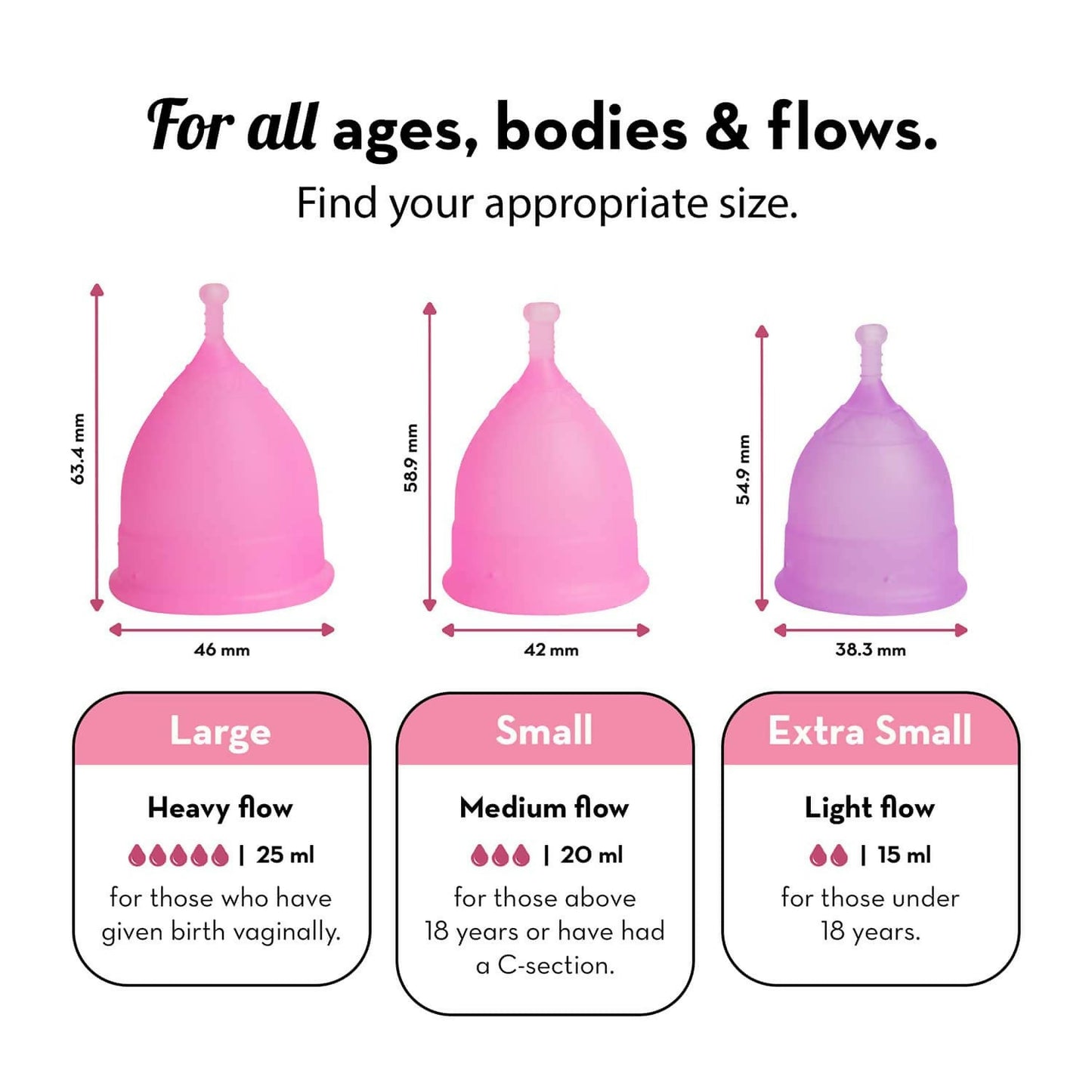 Plush 100% Reusable Menstrual Cup For Women With Cotton Pouch (Size: Extra Small)