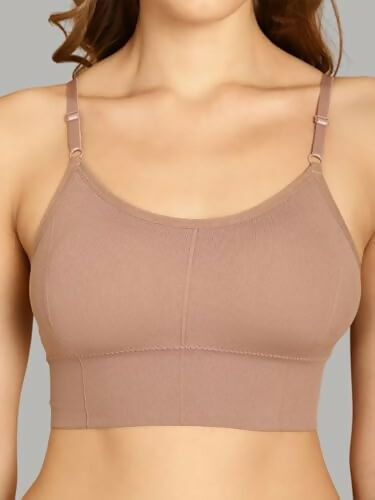 DaintyCLIQ "Easy Peasy" Women’s Sports Bra with Soft Molded Cups & Adjustable Straps (Pack of 1) DaintyCLiQ