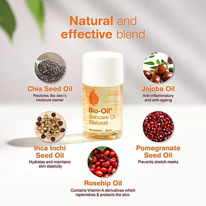Bio-Oil Skincare Oil - For Ageing & Dehydrated Skin, Purcellin Oil, Improve Appearance of Scars, 60 ml Bottle HP - BB