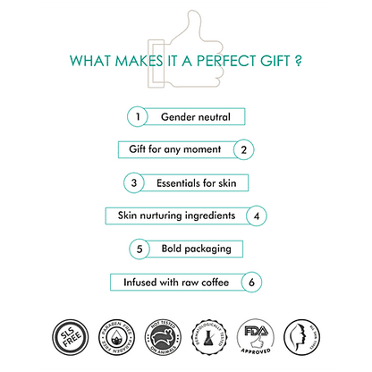 mCaffeine Be Date Ready Body Polishing Gift Kit, 3 pcs