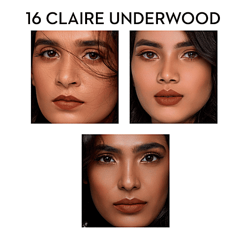 Sugar Cosmetics Matte As Hell Crayon Lipstick - Burnt Orange, Highly Pigmented, Long Lasting, 2.8 g 16 Claire Underwood