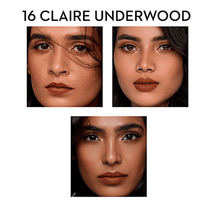 Sugar Cosmetics Matte As Hell Crayon Lipstick - Burnt Orange, Highly Pigmented, Long Lasting, 2.8 g 16 Claire Underwood