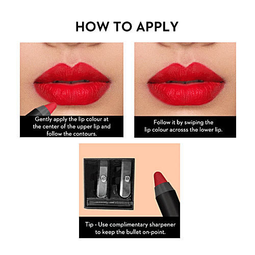 Sugar Cosmetics Matte As Hell Crayon Lipstick - Burnt Orange, Highly Pigmented, Long Lasting, 2.8 g 16 Claire Underwood