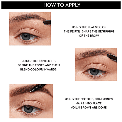 Sugar Cosmetics Arch Arrival Brow Definer - For Dark Black Hair, 3.5 g 04 Felix Onyx