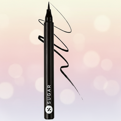 Sugar Cosmetics Wingman Waterproof Microliner - Long Lasting, Transfer Proof, 1.6 g 01 I'll Be Black