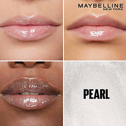 Maybelline New York Lifter Gloss - Moisturizing, Tinted Lip Gloss, With Hyaluronic Acid, Non-Sticky Formula, 5.4 ml Pearl