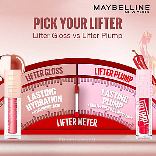 Maybelline New York Lifter Gloss - Moisturizing, Tinted Lip Gloss, With Hyaluronic Acid, Non-Sticky Formula, 5.4 ml Pearl