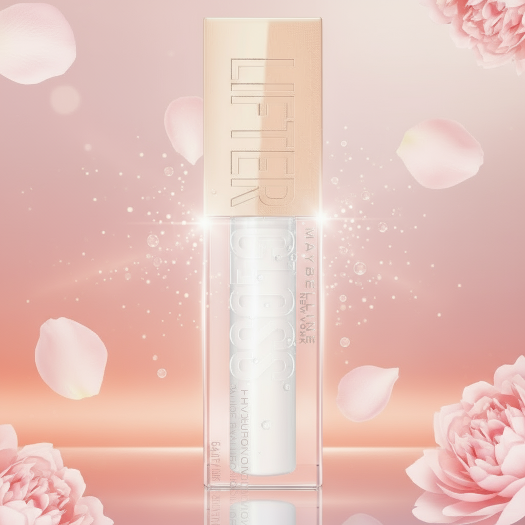 Maybelline New York Lifter Gloss - Moisturizing, Tinted Lip Gloss, With Hyaluronic Acid, Non-Sticky Formula, 5.4 ml Pearl