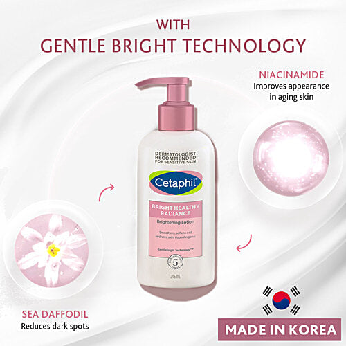 Cetaphil Bright Healthy Radiance - Brightness Lotion, Reduces Dark Spots, Instantly Smoothens, 245 ml