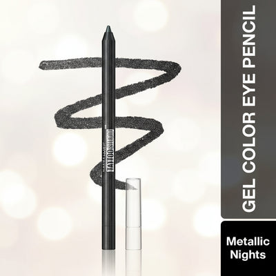 Maybelline New York Tattoo Studio Gel Color Eye Pencil, 1.2 g Metallic Nights