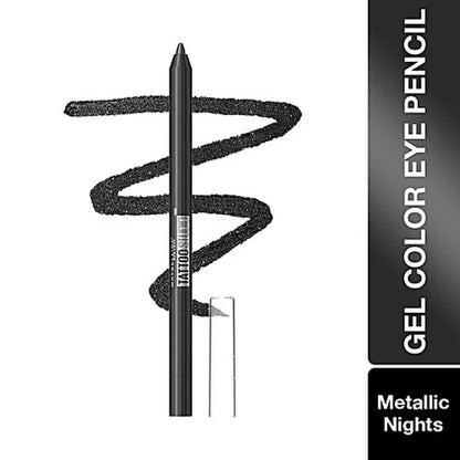Maybelline New York Tattoo Studio Gel Color Eye Pencil, 1.2 g Metallic Nights