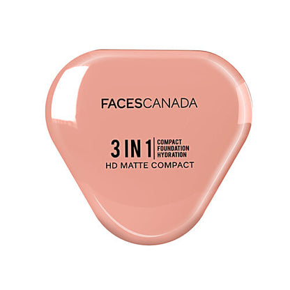 Faces Canada 3 In 1 HD Matte Compact, 8 g Absolute Ivory 01