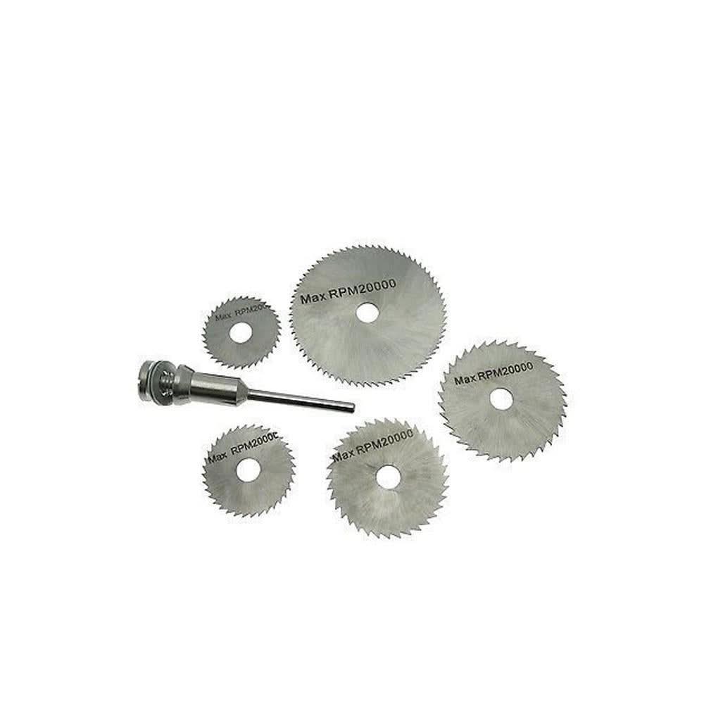 6-Piece HSS Circular Saw Blade Set – High-Speed Steel Cutting Discs for Rotary Tools