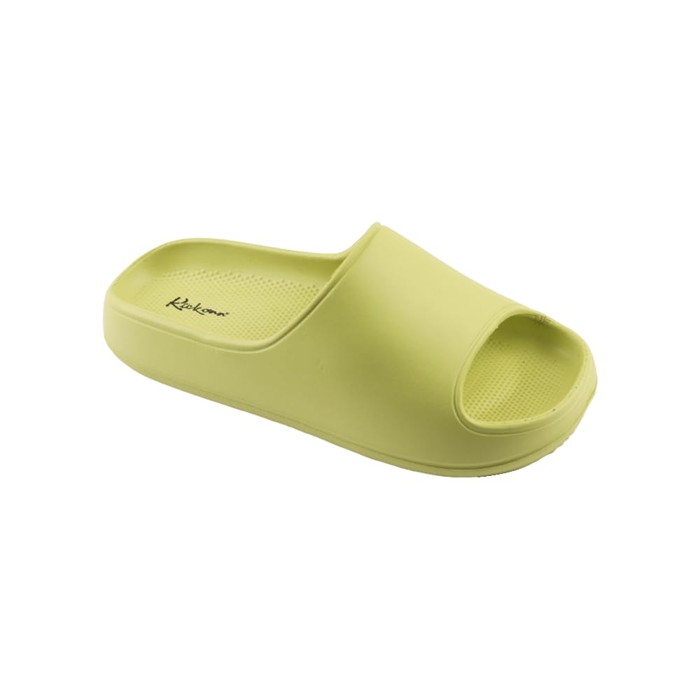 Indifeet Casual Sliders for Women - Neon Green - Image 6