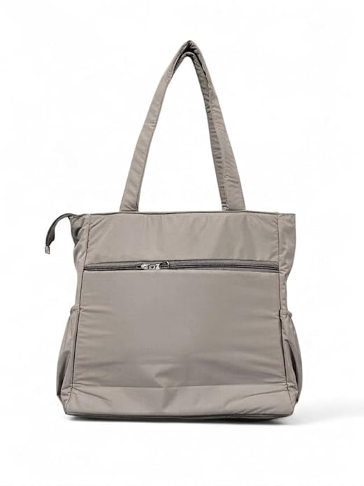 Buddy Cares Smile Shoulder Bag for Women – Tote Bag with "You Make Me Smile" Print – Detail View