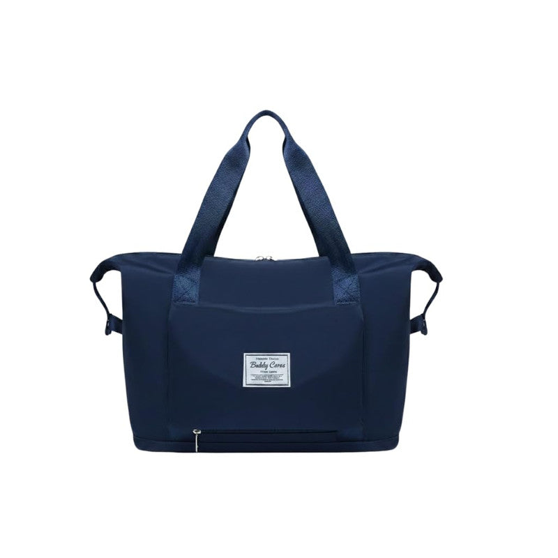 Buddy Cares Nylon 41 Litre Expandable Foldable Travel Duffle Bag for Women – Waterproof – Navy