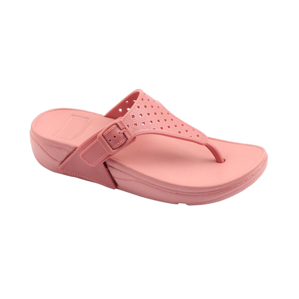 Indifeet Casual Thong Chappals for Women - Pink - Image 23