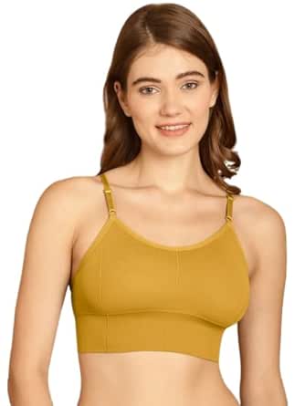 DAINTY Women's Gold Sports Bra – Free Size, Wire-Free Comfort (1PC) DaintyCLiQ