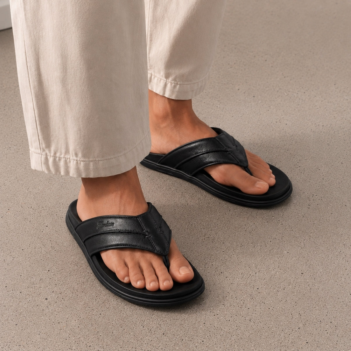 Florsheim Men Black Sandals - Kriss 3