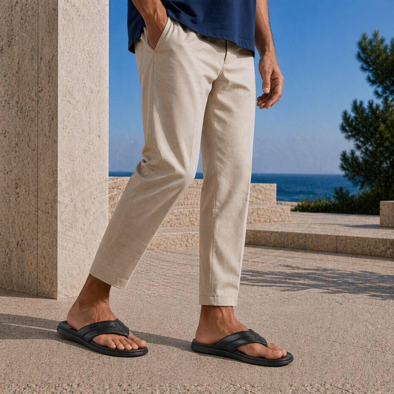 Florsheim Men Black Sandals - Kriss 2