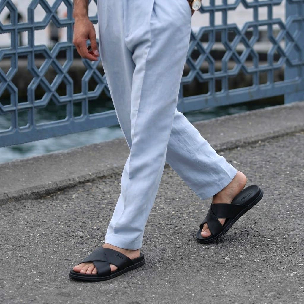Florsheim Men Black Sandals - Stark 1