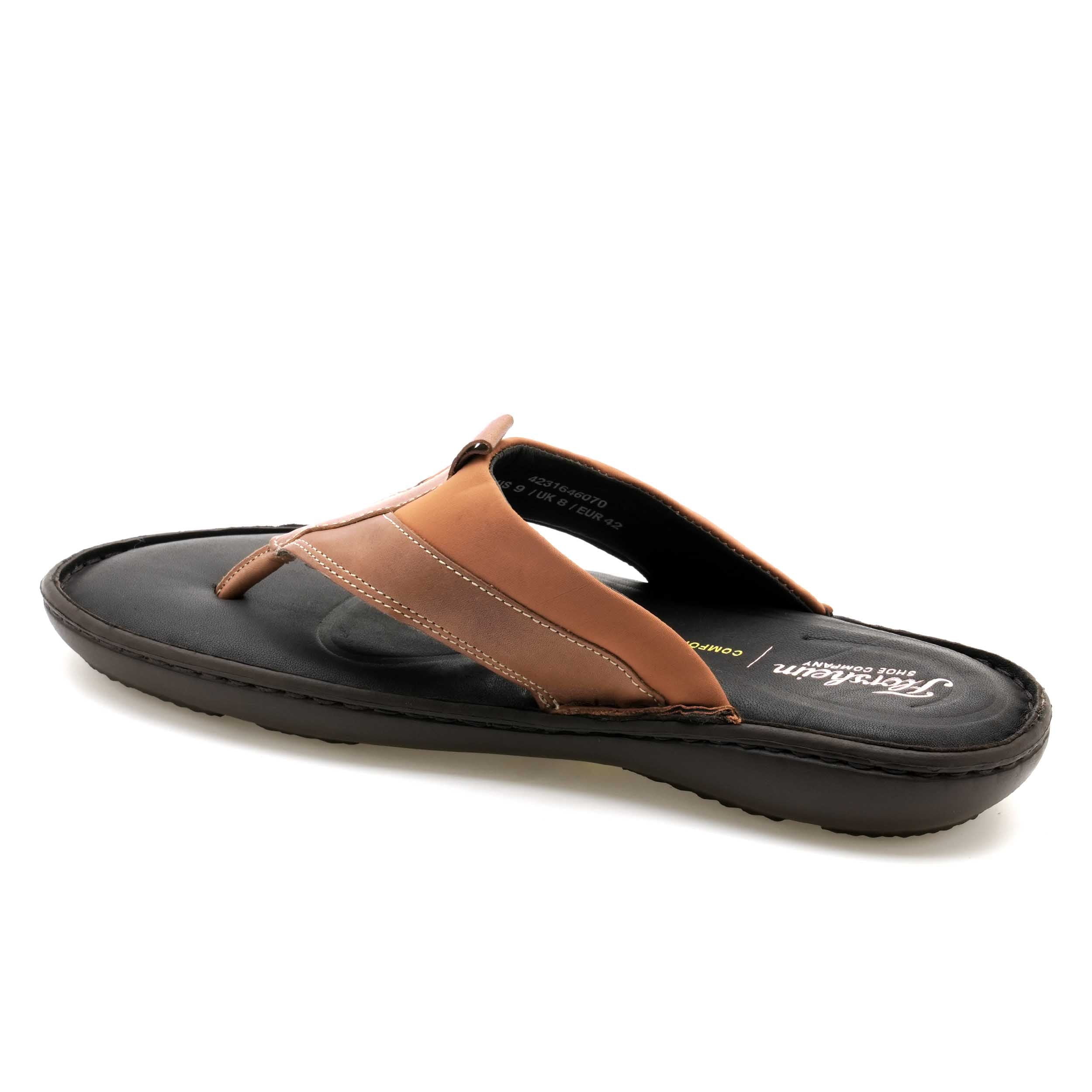 The Archy Tan Men Thong Slipper Florsheim