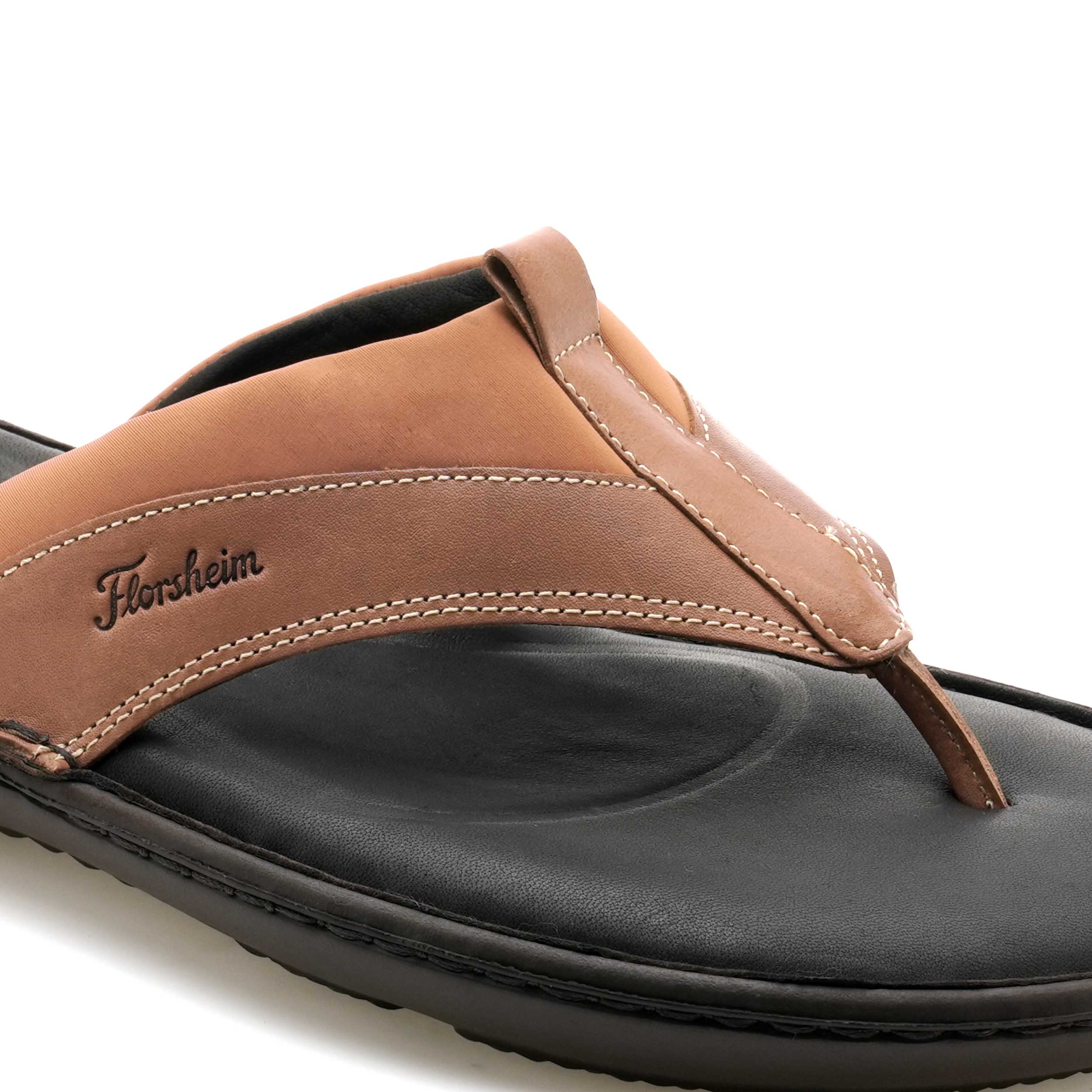 The Archy Tan Men Thong Slipper Florsheim